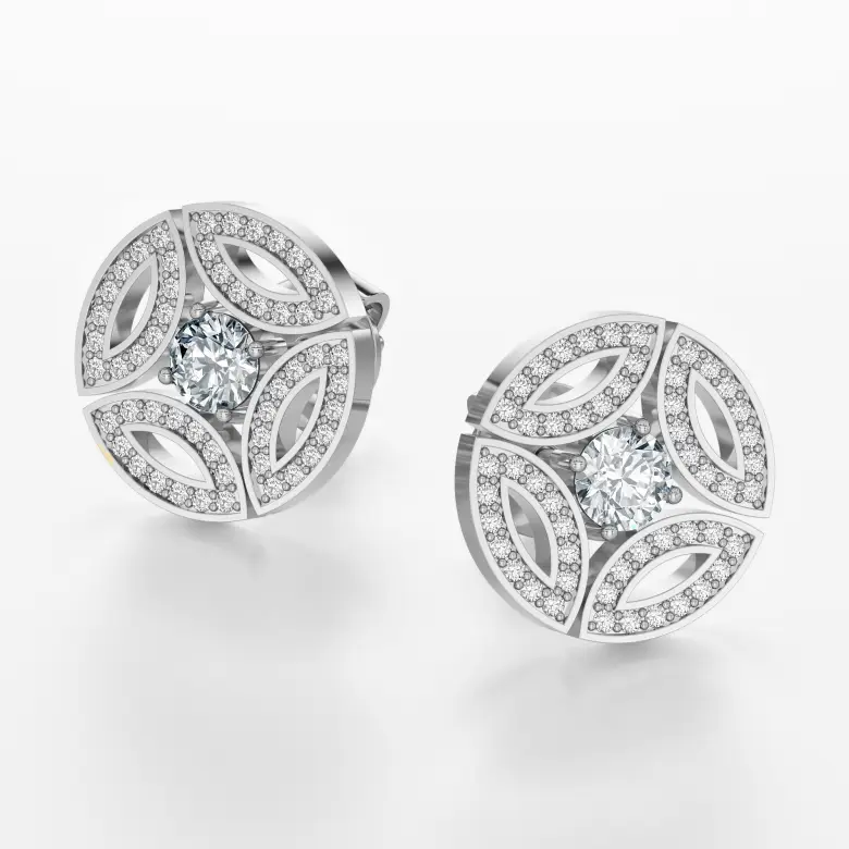 Kolczyki koła w białym złocie AJK_029